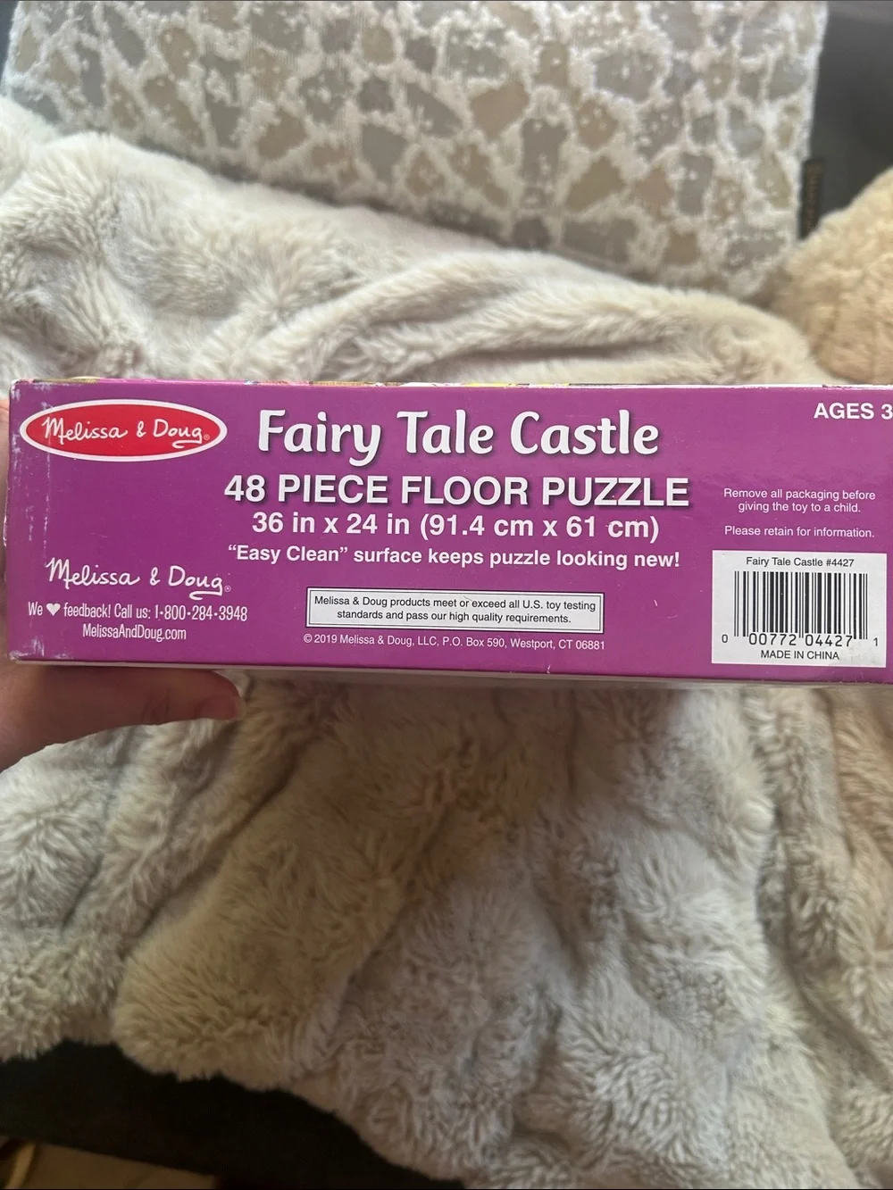 Melissa & Doug Fairy Tale Castle Floor Puzzle - Purple, Pink, Green